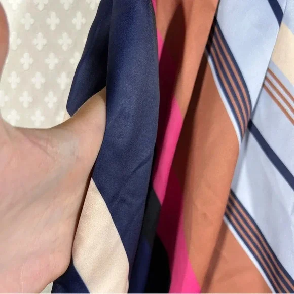 Anthropologie Maeve Striped Satin Balloon High Rise Pants‎ - Picture 3 of 9